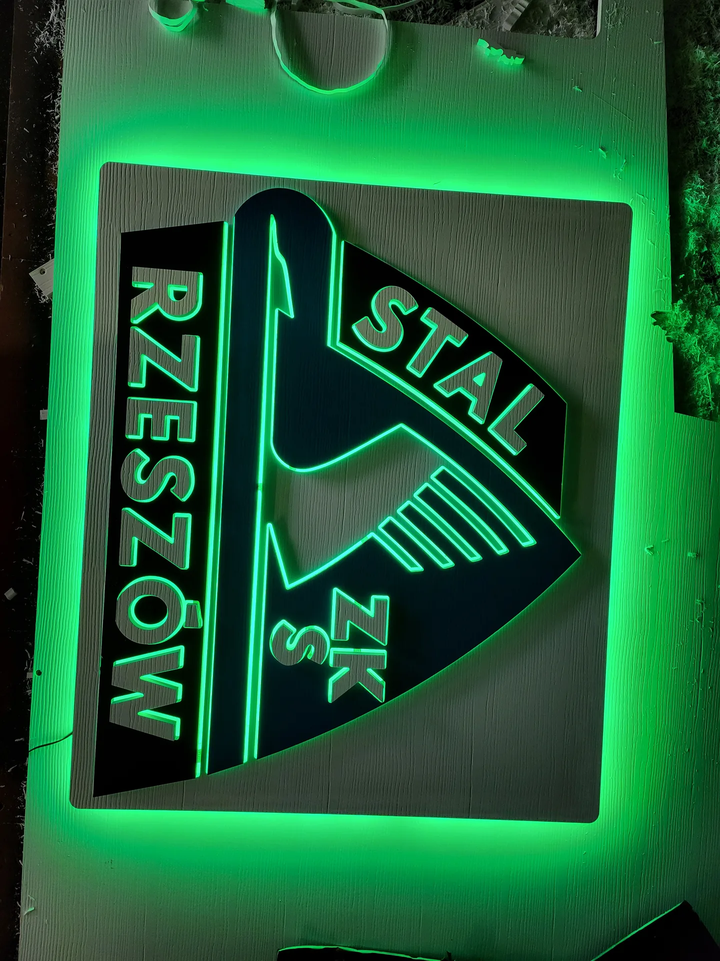 Backlit sign Stal Rzeszow