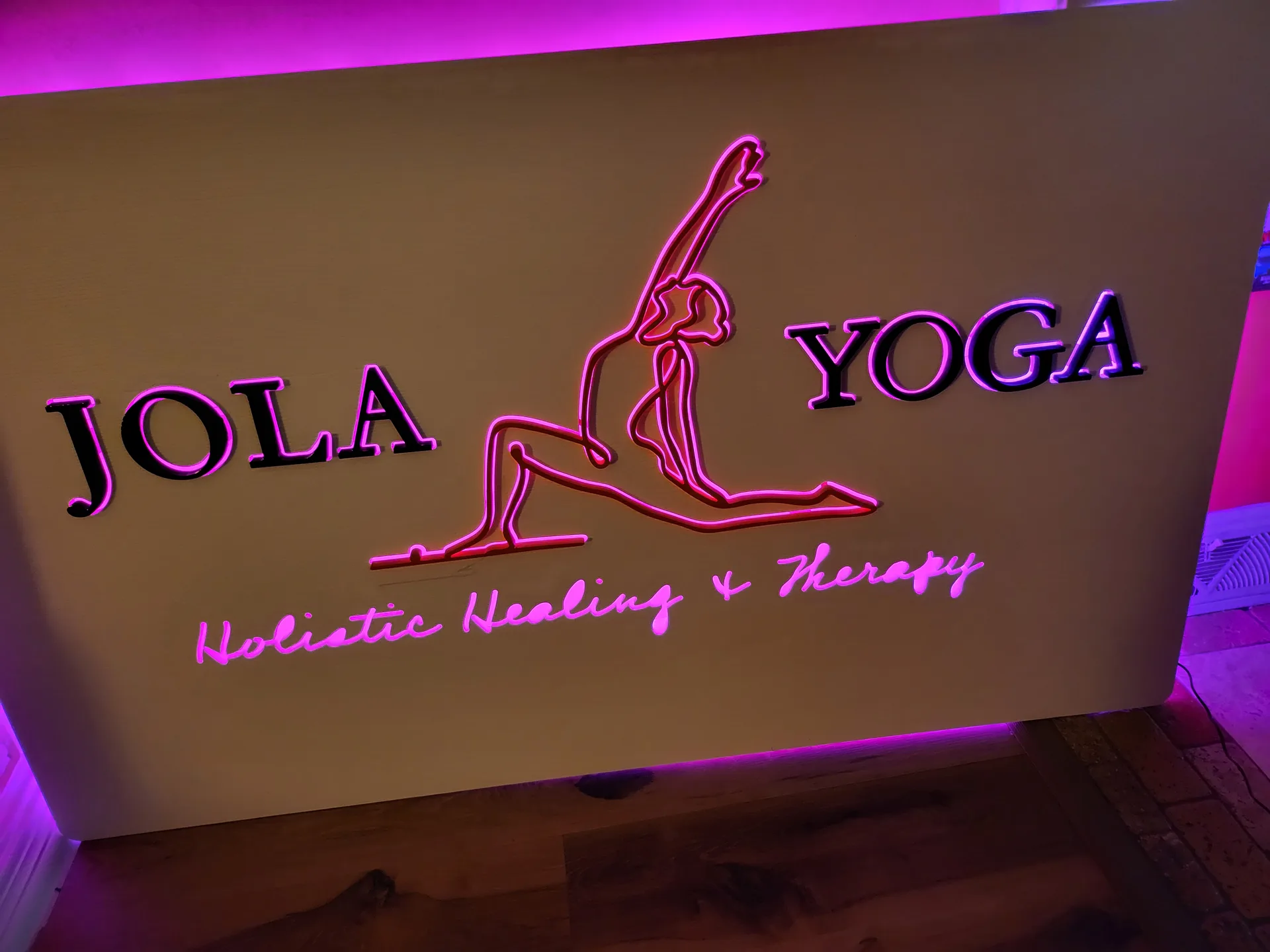 LED neon sign Jola Yoga full