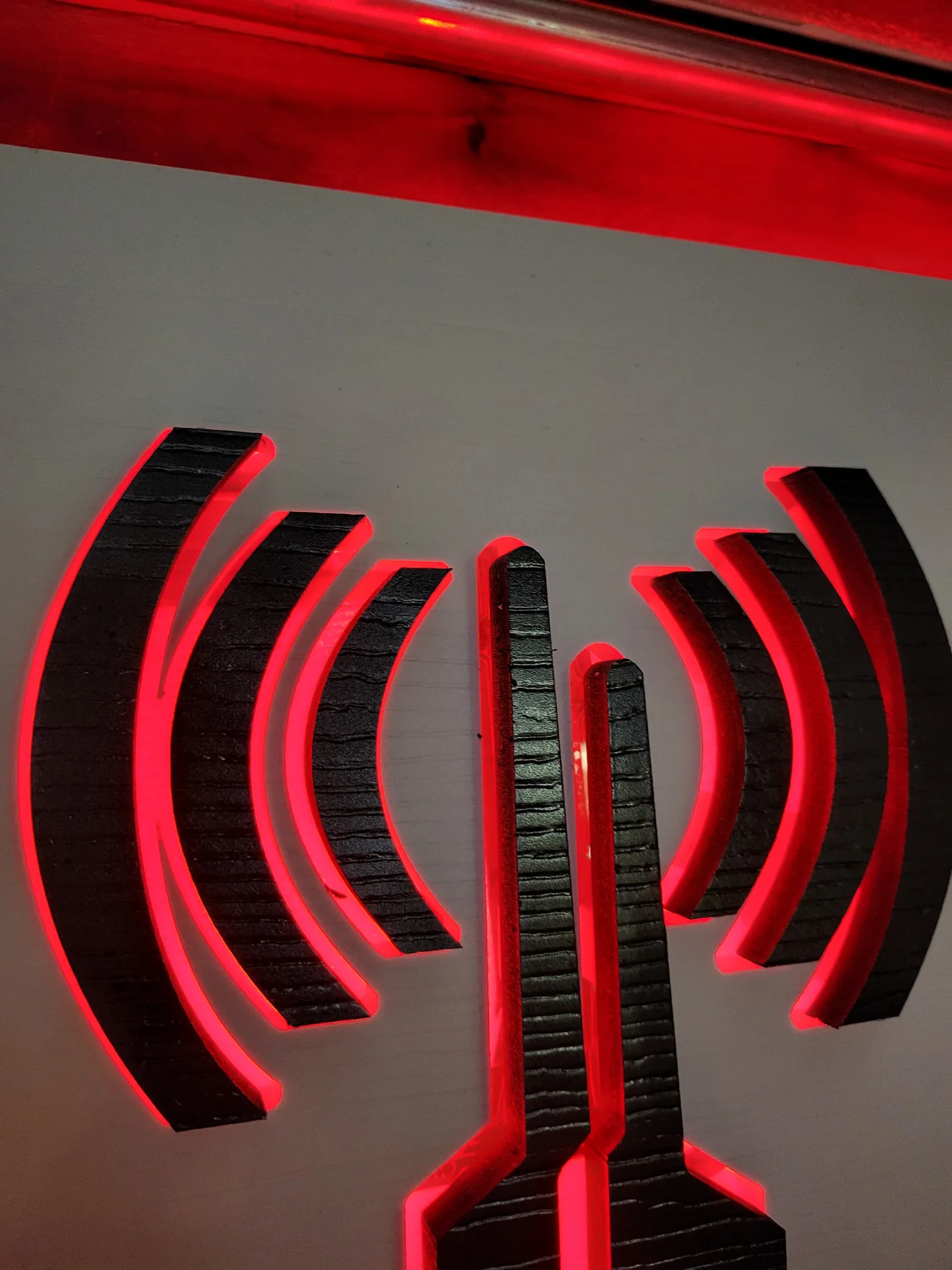 Channel letters halo lit closeup
