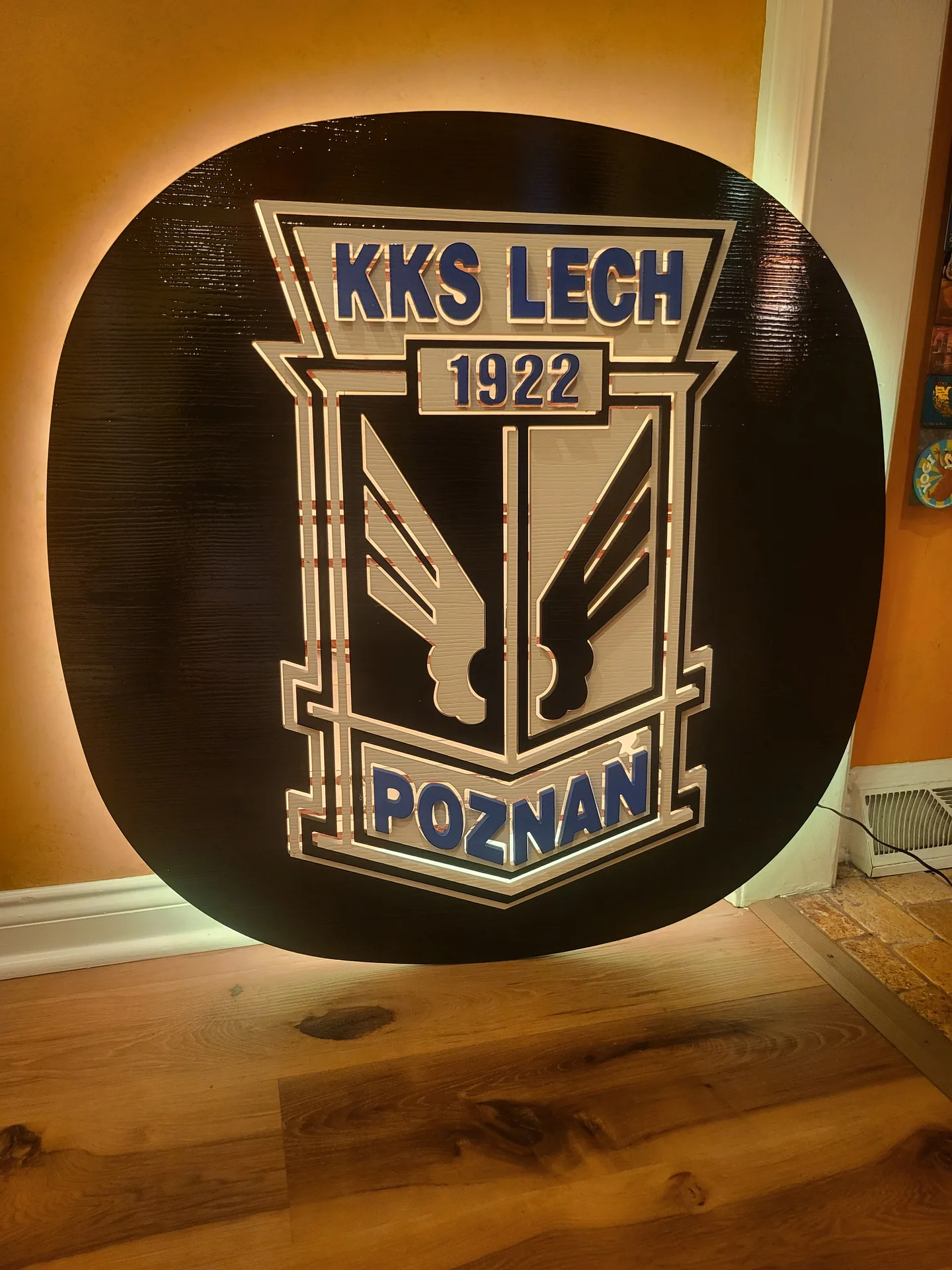 3D sign KKS Lech Poznan daylight
